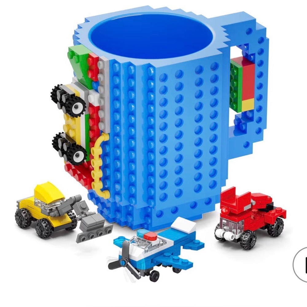 Blue Building Block Mug